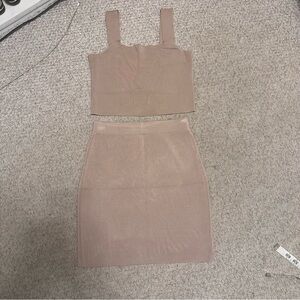 Leith knit mini skirt